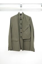 [The Viridi-anne] (ザヴィリディアン) VI-3561-06 WATER-REPELLENT STRETCH BLAZER (DARK OLIVE) 3