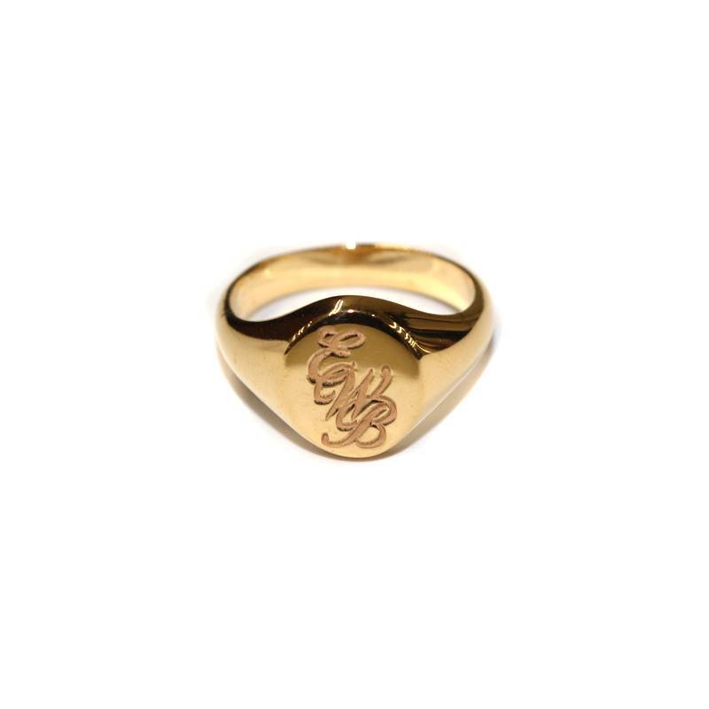 ERNEST W. BAKER / GOLD EWB RING 1