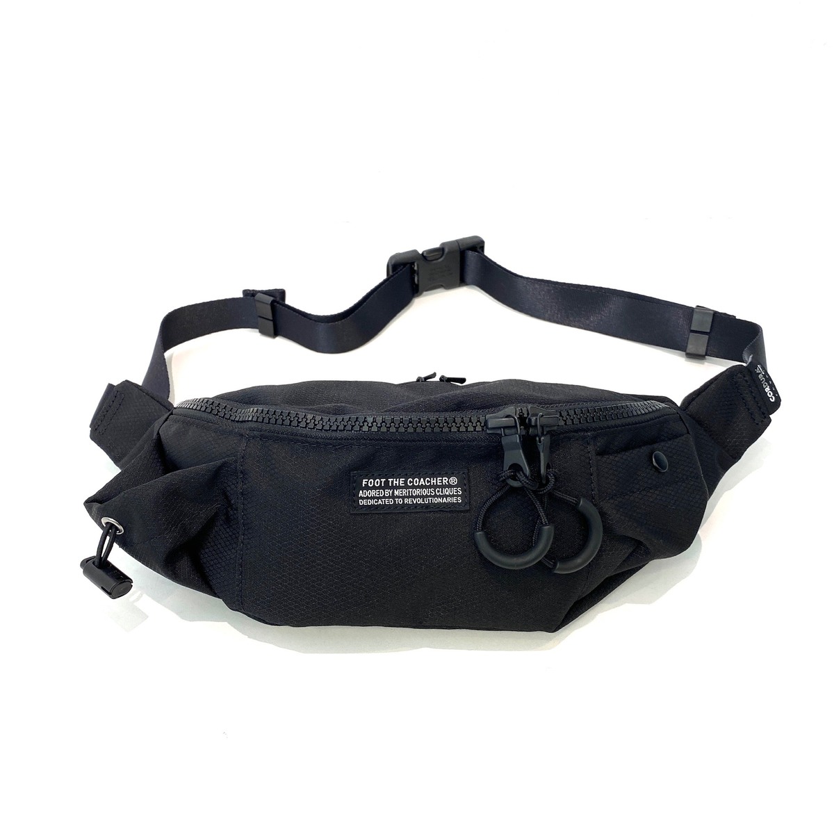 foot the coacher x PORTER anarcho waist bag-black ripstop 1