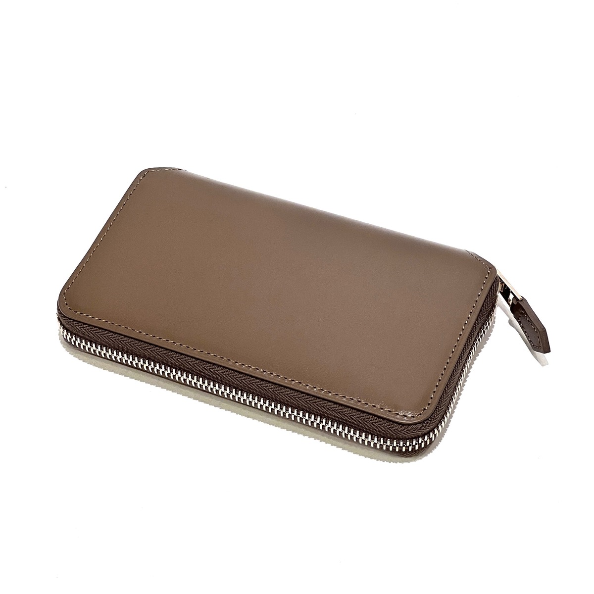 foot the coacher middle zip wallet -beige - 画像1枚目