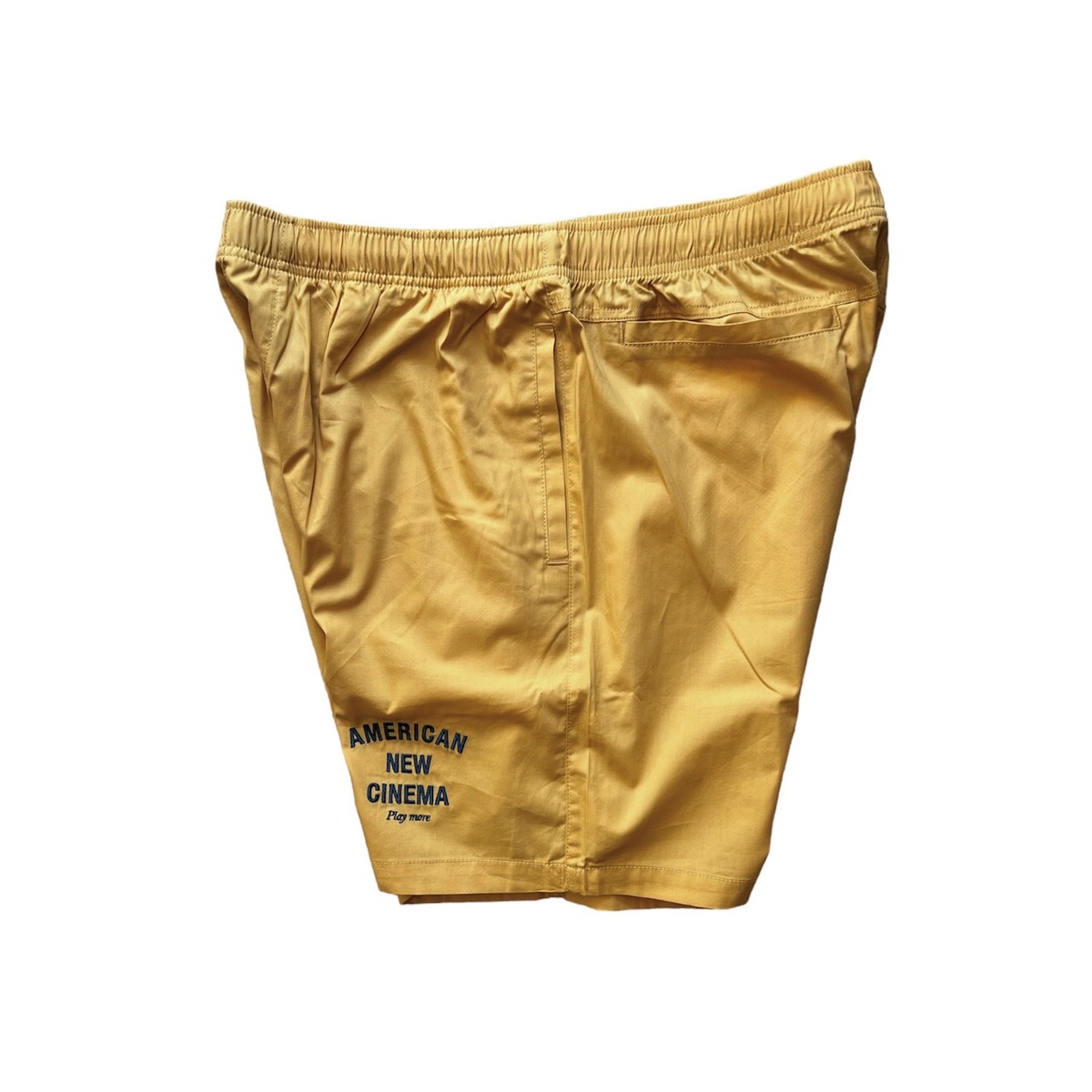 TODAY edition embroidery beach shorts - mustard - 画像4枚目