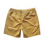 TODAY edition embroidery beach shorts - mustard 2