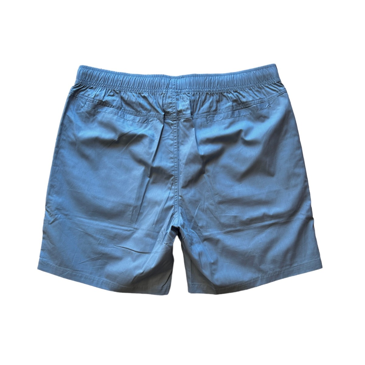 TODAY edition embroidery beach shorts - blue - 画像2枚目