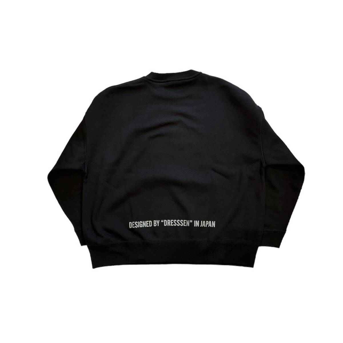 DRESSSEN Sweat Shirt "NIGHT SURFER" -black - 画像2枚目