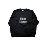 DRESSSEN Sweat Shirt "NIGHT SURFER" -black 1