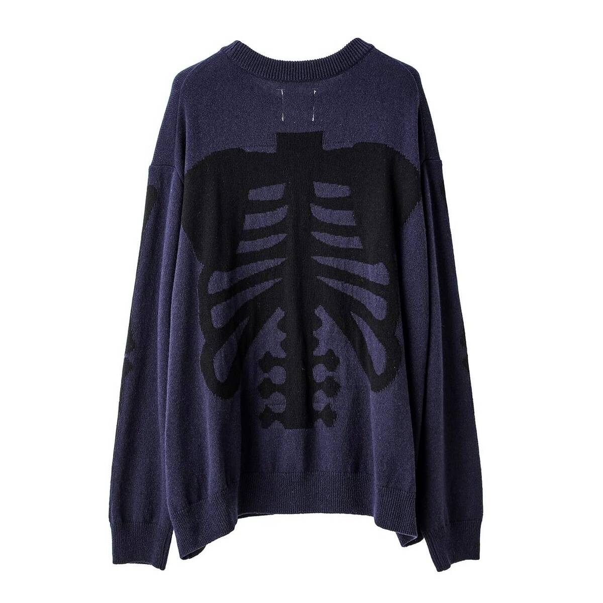 TAKAHIROMIYASHITATheSoloist crew neck sweater -navy - 画像3枚目