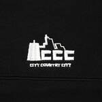 CITY COUNTRY CITY half button cotton sweat shirts -black 2