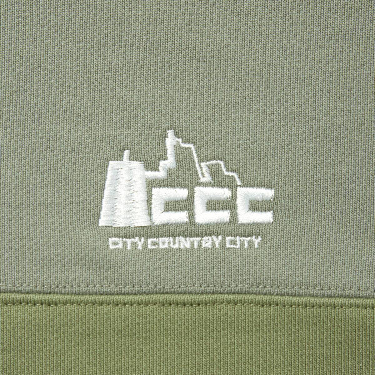 CITY COUNTRY CITY half button cotton sweat shirts -od - 画像2枚目