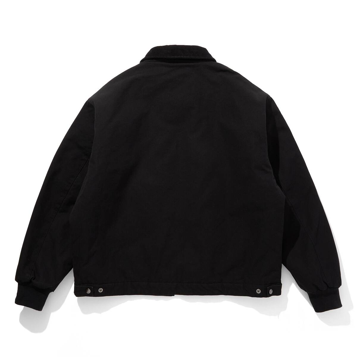 CITY COUNTRY CITY canvas zip up jacket -black - 画像2枚目