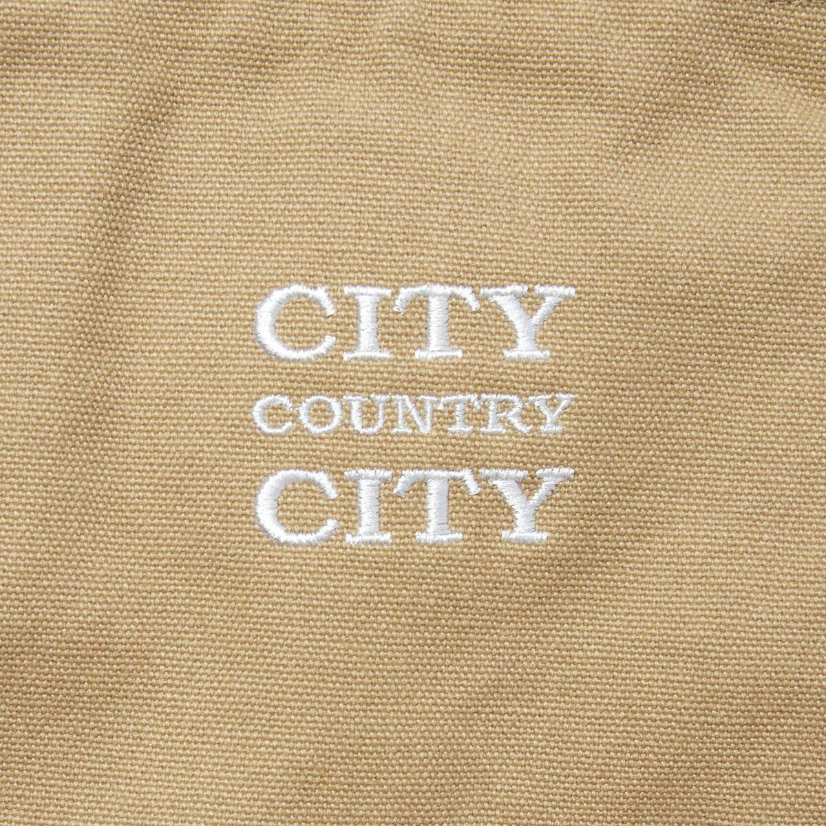 CITY COUNTRY CITY canvas zip up jacket -coffee - 画像2枚目