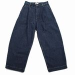 STUDIO NICHOLSON スタジオニコルソン デニムプリーツパンツ PUCH ENZYME WASHED DENIM PANTS インディゴ 1