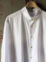 TOKIARI 'TOBARI' GATHER SHIRT_WH / トバリ ギャザーシャツ ホワイト [TKR-033-WH] 2