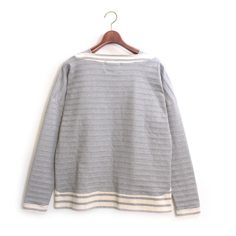 Enharmonic TAVERN  Border Long T-Shirts -Gray - 画像2枚目