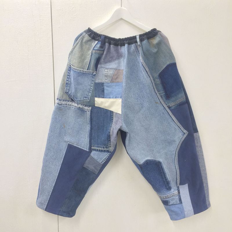 SHUTTLE / DENIM PATCHWORK PANTS - 画像2枚目