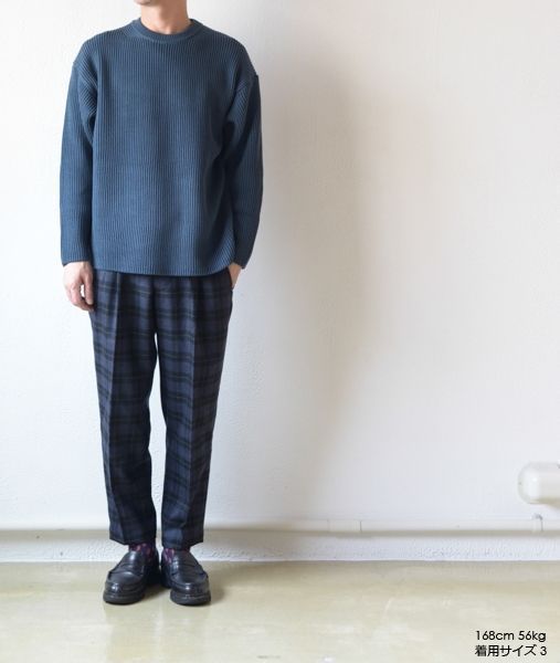 SUPER FINE WOOL RIB KNIT BIG P/O 【AURALEE】 - 画像5枚目