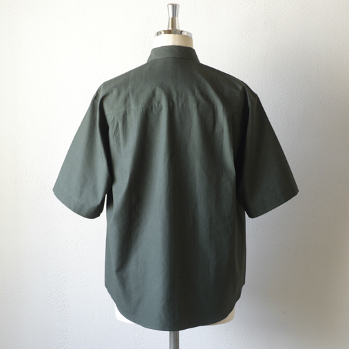 WASHED FINX TWILL HALF SLEEVED BIG SHIRTS - 【AURALEE】 - 画像2枚目