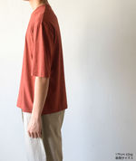 SEAMLESS CREW NECK HALF SLEEVE TEE - Brick【AURALEE】 4