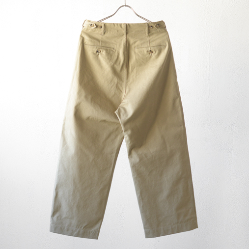 LIGHT CHINO WIDE PANTS - Khaki beige【AURALEE】 - 画像2枚目