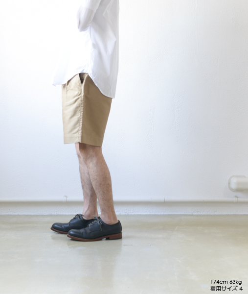 FINX MOLESKIN WIDE SHORTS - Beige【AURALEE】 - 画像4枚目