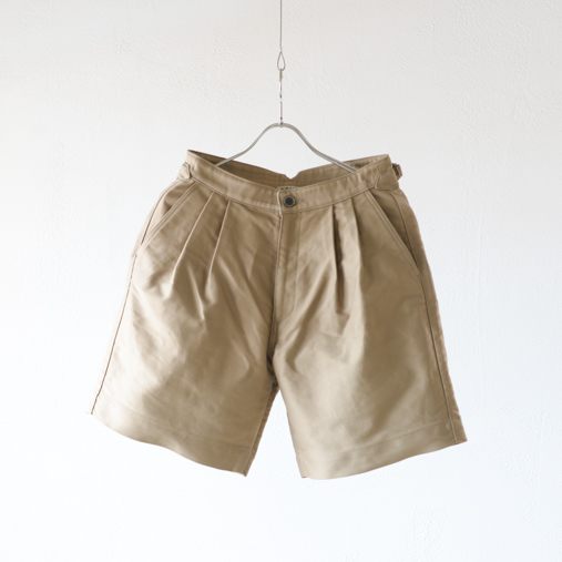 FINX MOLESKIN WIDE SHORTS - Beige【AURALEE】 1