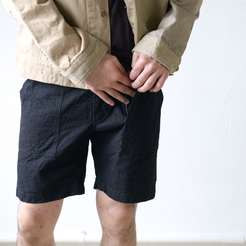 Fatigue Short - 7.5oz Denim - Black【Engineered Garments】 - 画像3枚目