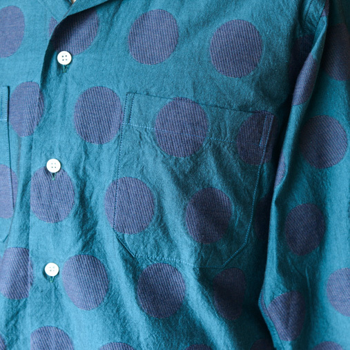 ABTHINTH SHIRT Bar.2.0/dot jacqurd - C.blu【MOJITO】 - 画像4枚目