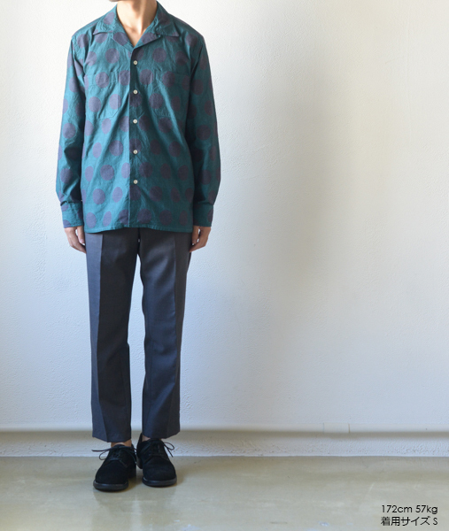 ABTHINTH SHIRT Bar.2.0/dot jacqurd - C.blu【MOJITO】 - 画像5枚目