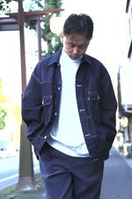 Graphpaper Heavy Weight Mock Neck Hem Rib Tee"WHITE"スタイル. 4