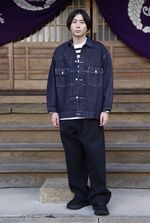 Graphpaper Colorfast Denim Blousonスタイル 1