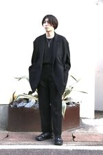 YOKE WOOL FLANNEL 11XL JACKET COAT"BLACK"スタイル 1