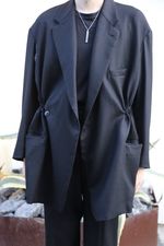 YOKE WOOL FLANNEL 11XL JACKET COAT"BLACK"スタイル 3