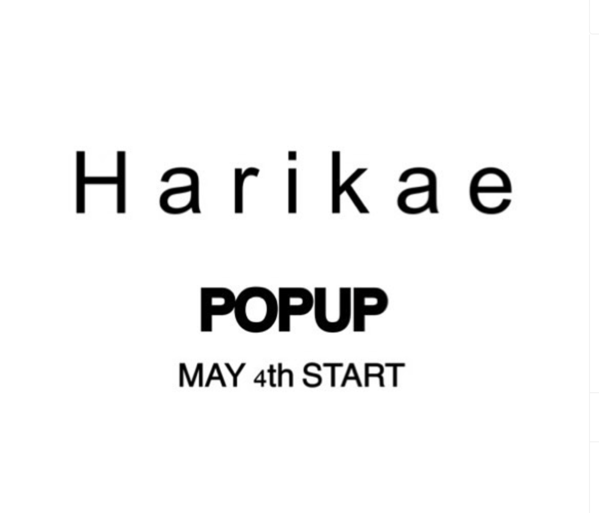 POPUPのお知らせ 1