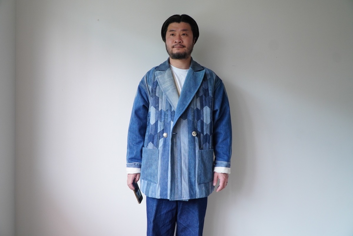 SEVEN BY SEVEN -REWORK- DENIM JACKET "natives pattern"リワークデニムスタイル 1