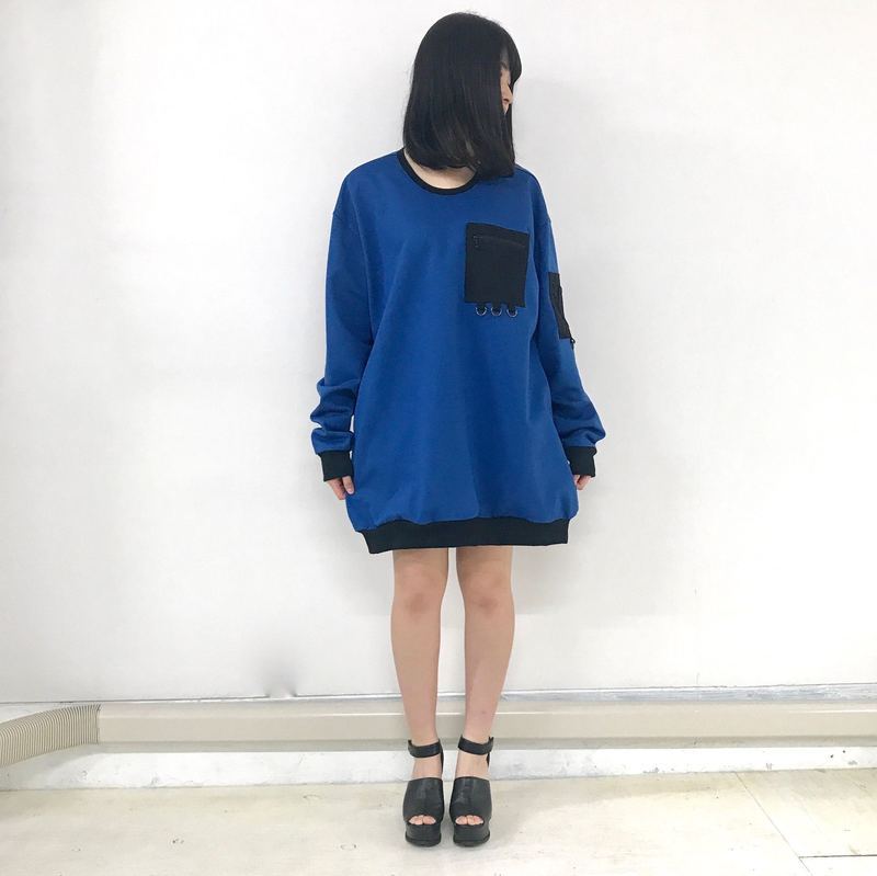 NICK NEEDLES 17SS BIG POKE SWEAT BLUE 1