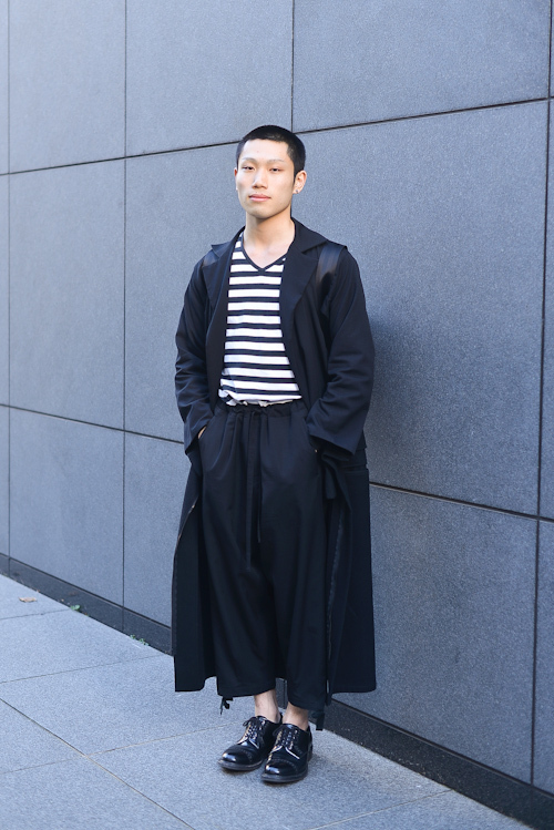 粕谷 将基さん - ワイズ(Y's)、コム デ ギャルソン(COMME des GARÇONS)｜青山・表参道ストリートスナップ1