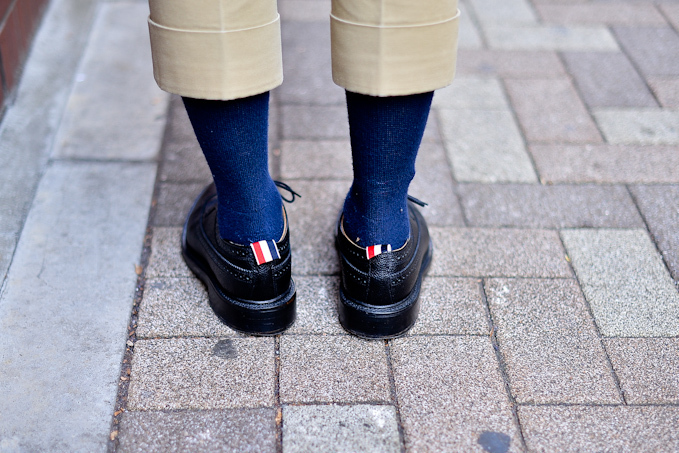 熊坂 良太さん - トム ブラウン(THOM BROWNE)、ブラックフリース(BLACK FLEECE)｜原宿ストリートスナップ - 写真5