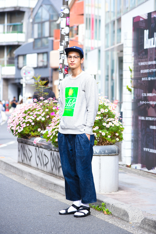 ハヤトさん - ファセッタズム(FACETASM)、ドクターマーチン(Dr. Martens)｜原宿ストリートスナップ - 写真1