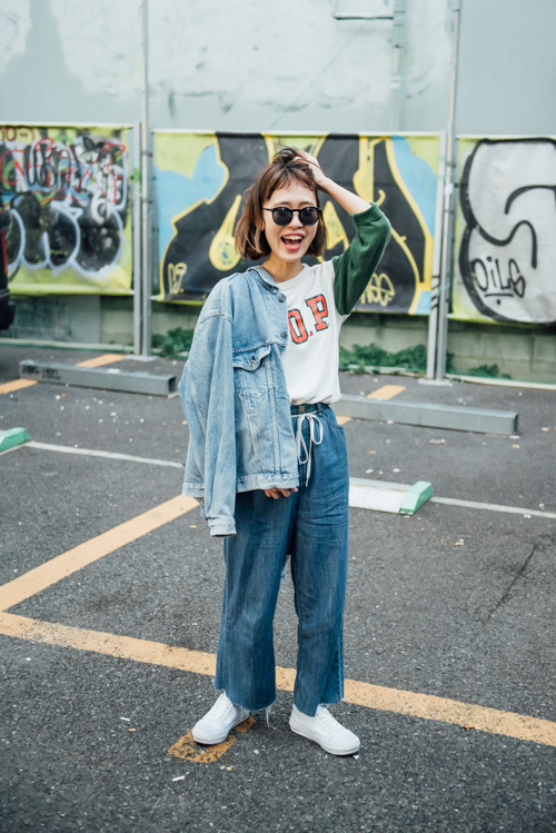 望月 麻友美さん - 古着(ユーズド)(USED)、ヴァンズ(VANS)｜原宿ストリートスナップ1