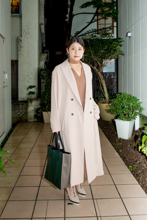 山崎 美穂さん - ジーヴィージーヴィー(G.V.G.V.)、マルニ(MARNI)｜原宿ストリートスナップ - 写真1