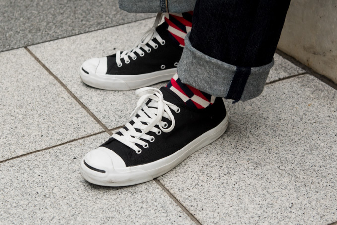 中村エルネスト勇樹さん - コンバース(CONVERSE)、ハッピーソックス(Happy Socks)｜原宿ストリートスナップ - 写真2