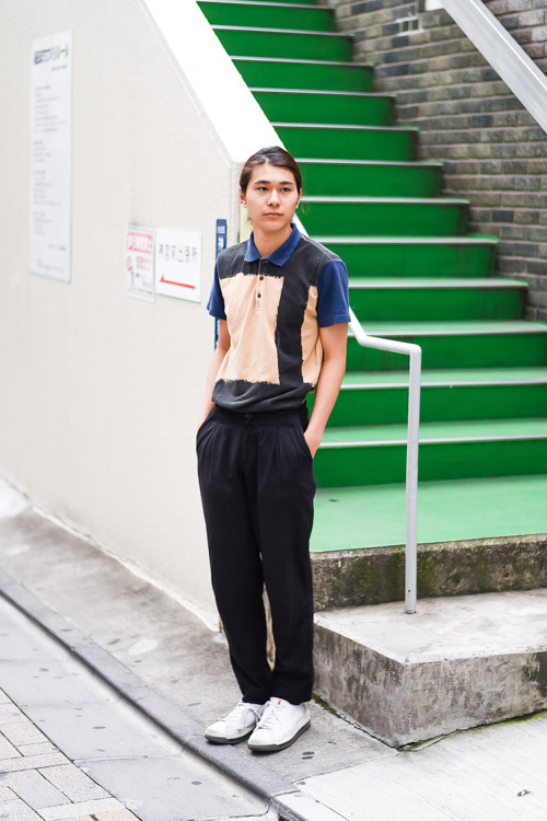 本多 爽真さん - カルヴェン(CARVEN)、古着(ユーズド)(USED)｜原宿ストリートスナップ - 写真2