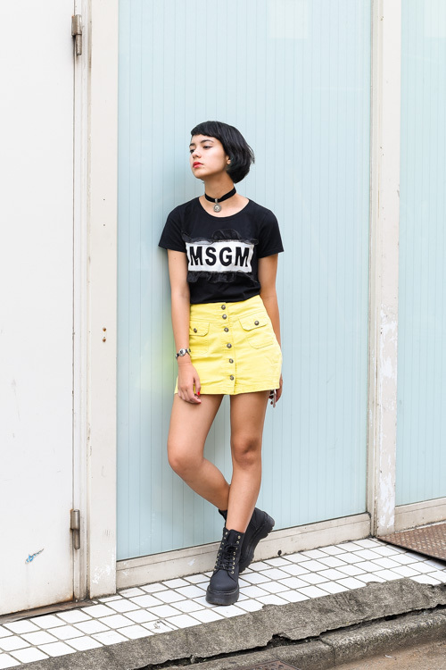 ラユミさん - エムエスジーエム(MSGM)、アメリカンアパレル(American Apparel)｜原宿ストリートスナップ - 写真2