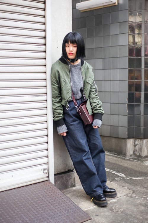 斉藤 安里紗さん - ザラ(ZARA)、ドクターマーチン(Dr. Martens)｜原宿ストリートスナップ1