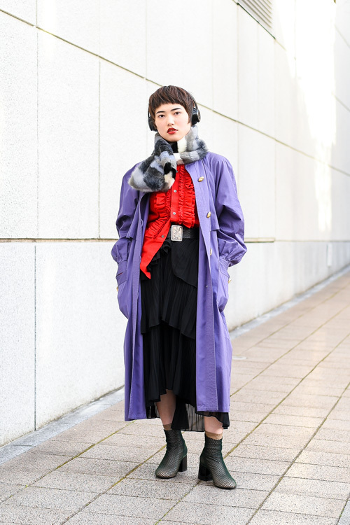 近藤 真里愛さん - 古着(ユーズド)(USED)、コム デ ギャルソン(COMME des GARÇONS)｜青山・表参道ストリートスナップ - 写真1