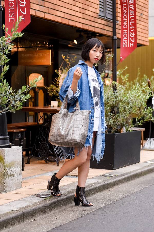 タンノ ミホさん - ヴィンテージ(vintage)、ザラ(ZARA)｜青山・表参道ストリートスナップ - 写真2