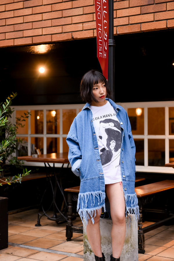 タンノ ミホさん - ヴィンテージ(vintage)、ザラ(ZARA)｜青山・表参道ストリートスナップ - 写真1