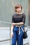 池上 明花さん - 3.1 フィリップ リム(3.1 Phillip Lim)、ラングラー(Wrangler)｜原宿ストリートスナップ2