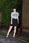 青木 知世さん - エムエスジーエム(MSGM)、アダム エ ロペ(ADAM ET ROPÉ)｜原宿ストリートスナップ1