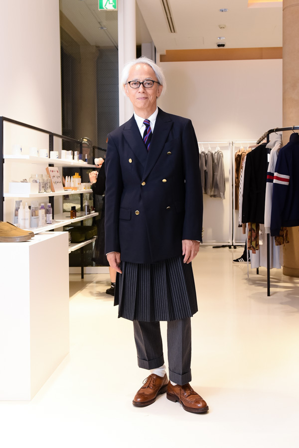 栗野 宏文さん - サイ(Scye)、コム デ ギャルソン・オム プリュス(COMME des GARÇONS HOMME PLUS)｜原宿ストリートスナップ - 写真1