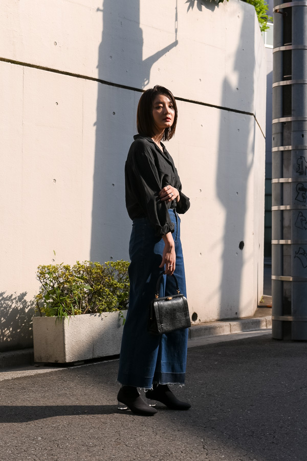 石澤 杏朱さん - 古着(ユーズド)(USED)、ザラ(ZARA)｜青山・表参道ストリートスナップ - 写真1